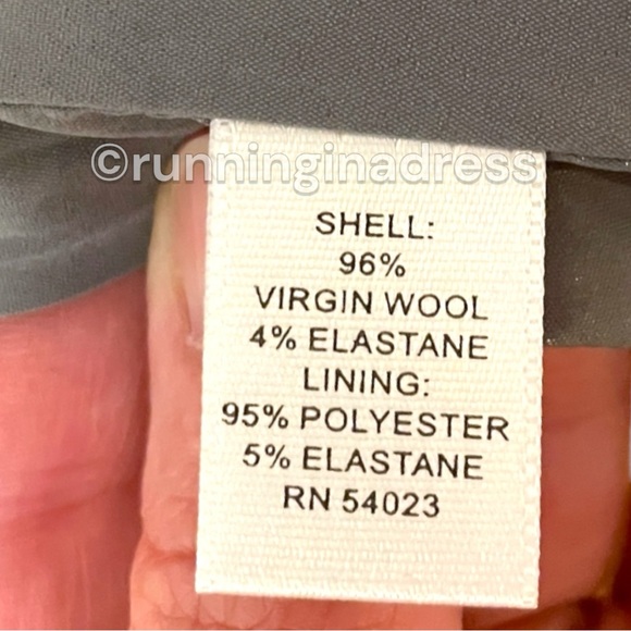 NWOT Banana Republic High Waist Stretch Pencil Skirt Virgin Wool Woven In Italy - Picture 12 of 16